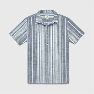 NEW SURFSIDE SUPPLY men's joey stripe shirt in navy combo